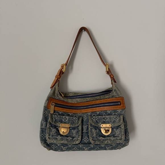 Louis Vuitton Handbags - Louis Vuitton Blue Denim Shoulder Bag style “baggy”